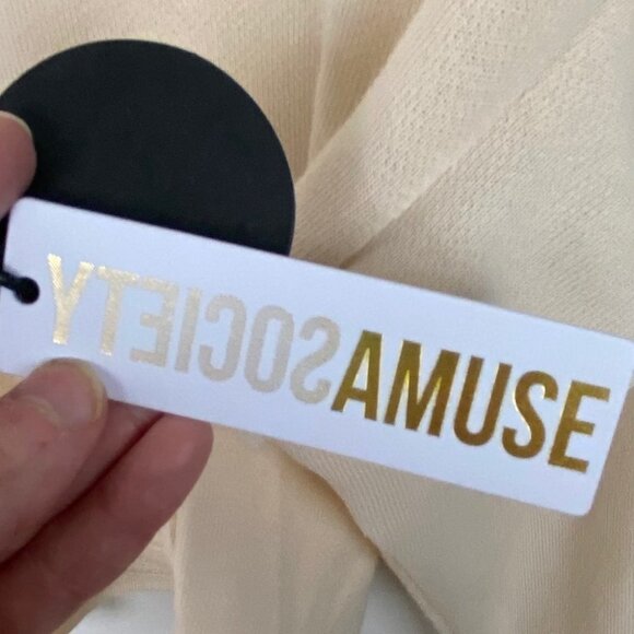 NWT Revolve Amuse Society Rose Fleece Pullover Size XS Ruffle Sweatshirt Top - Picture 3 of 14